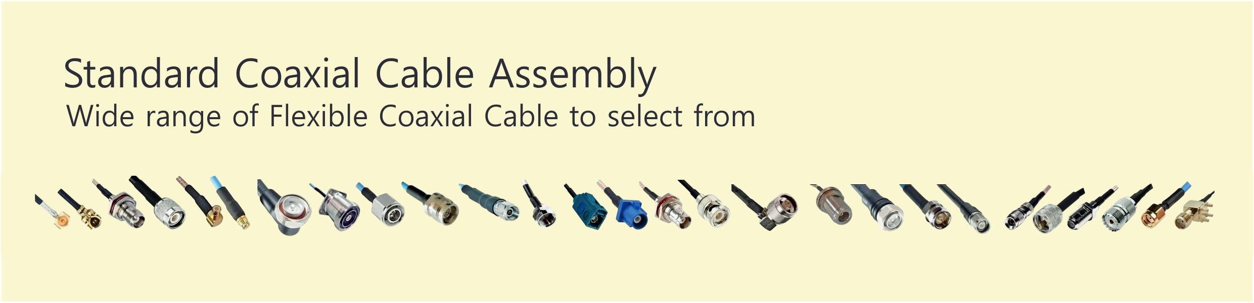 Standard Coaxial Cable Assembly - Wide range of Flexible Coaxial Cable to select from